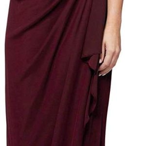 Alex Evenings Ladies’s Lengthy Chilly Shoulder Gown for Mom of the Bride and Formal Occasions (Accessible in Petite and Common Sizes)